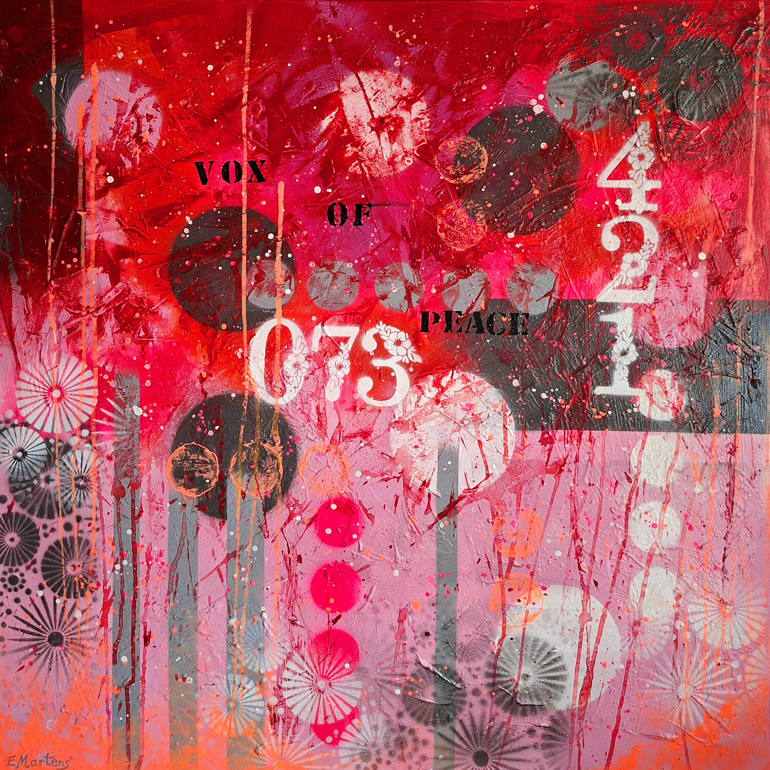 Voice Of Peace Ewa Martens Original painting for sale