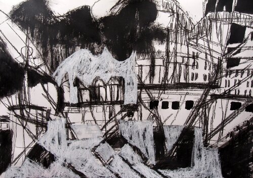 View by Weronika Raczynska, Drawing for Sale on Select
