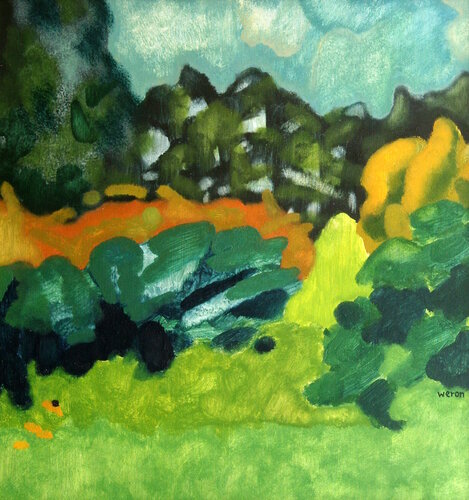 Rhythm Of Flora by Weronika Raczynska, Painting for Sale on Select