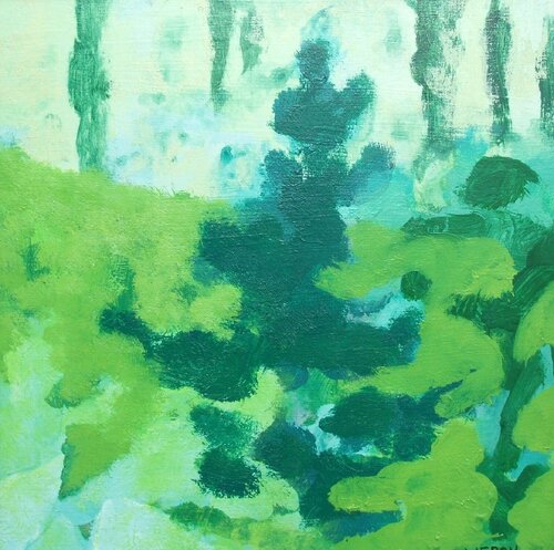 In The Forest by Weronika Raczynska, Painting for Sale on Select
