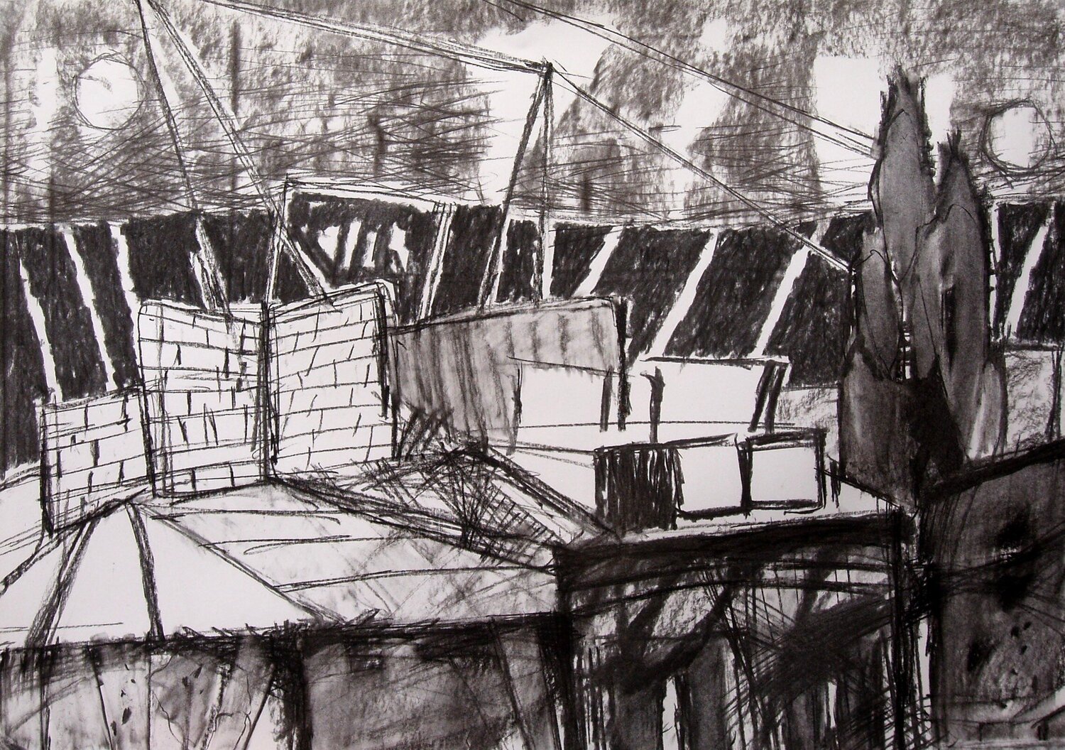 Strange Town Weronika Raczynska Drawing for sale