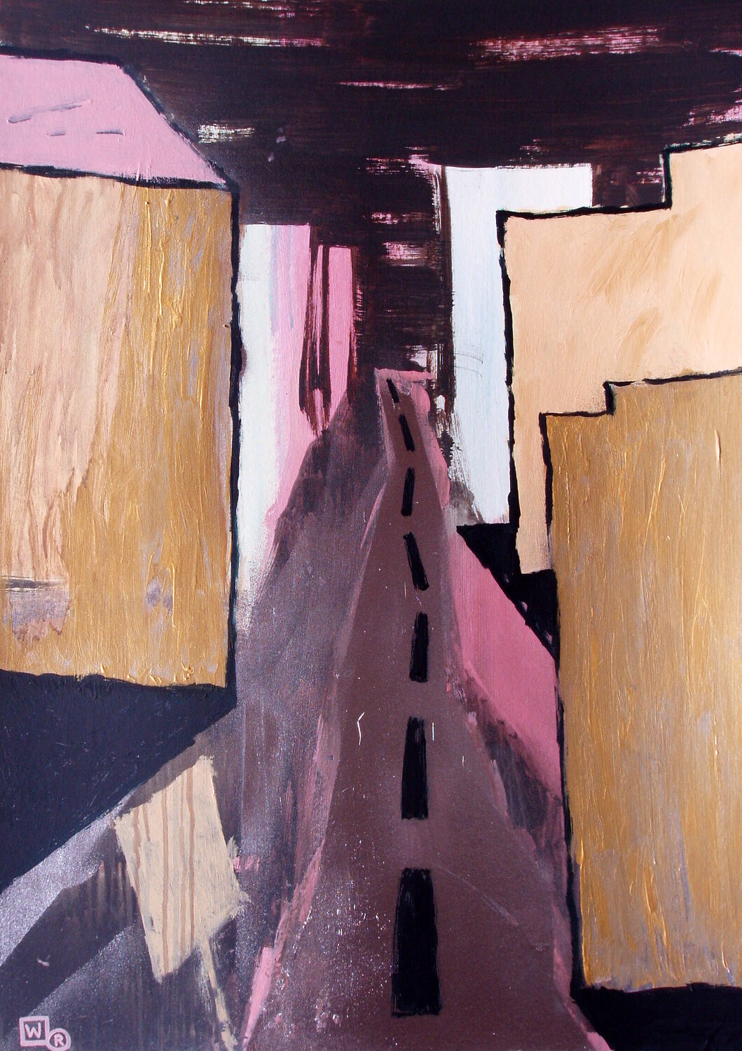 Street Weronika Raczynska Original painting for sale