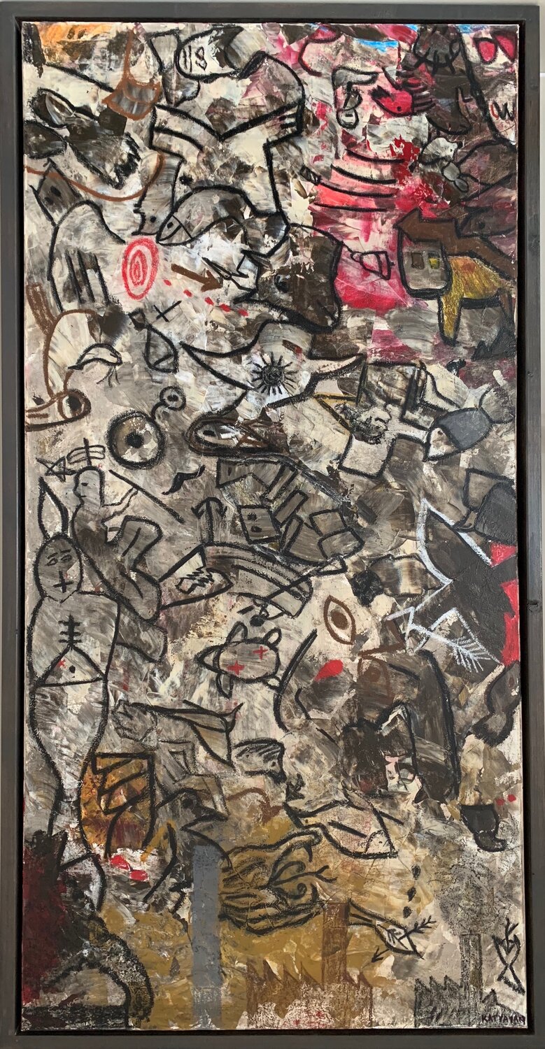 na exetásei ólous - consider everyone Amogh Katyayan Original painting for sale