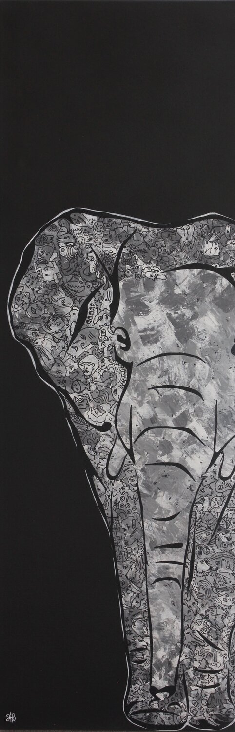 The Intelligent One - Act 4 Amogh Katyayan Original painting for sale