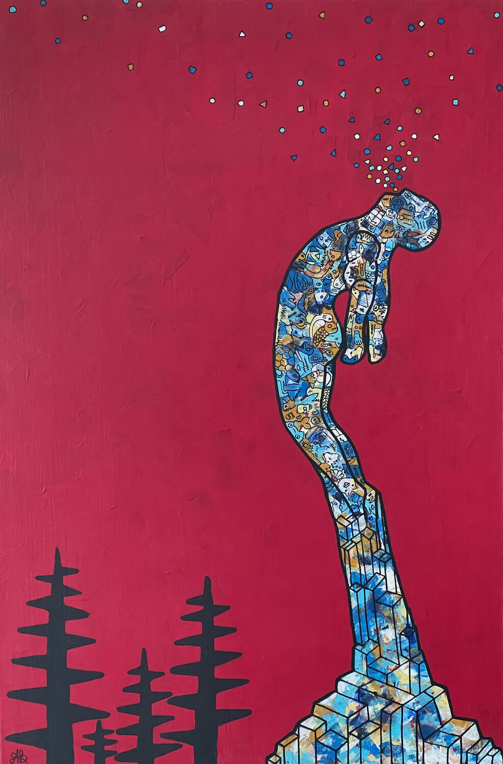 The Rise Amogh Katyayan Original painting for sale