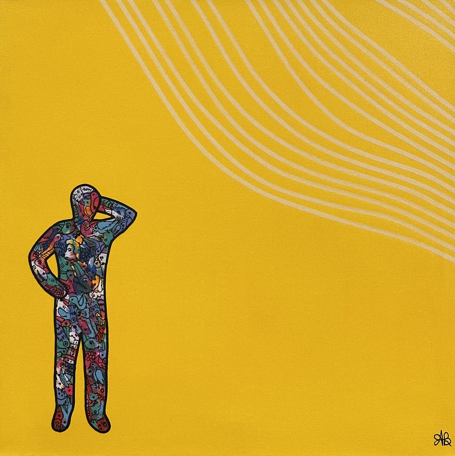 The Witness - Act 7 Amogh Katyayan Original painting for sale