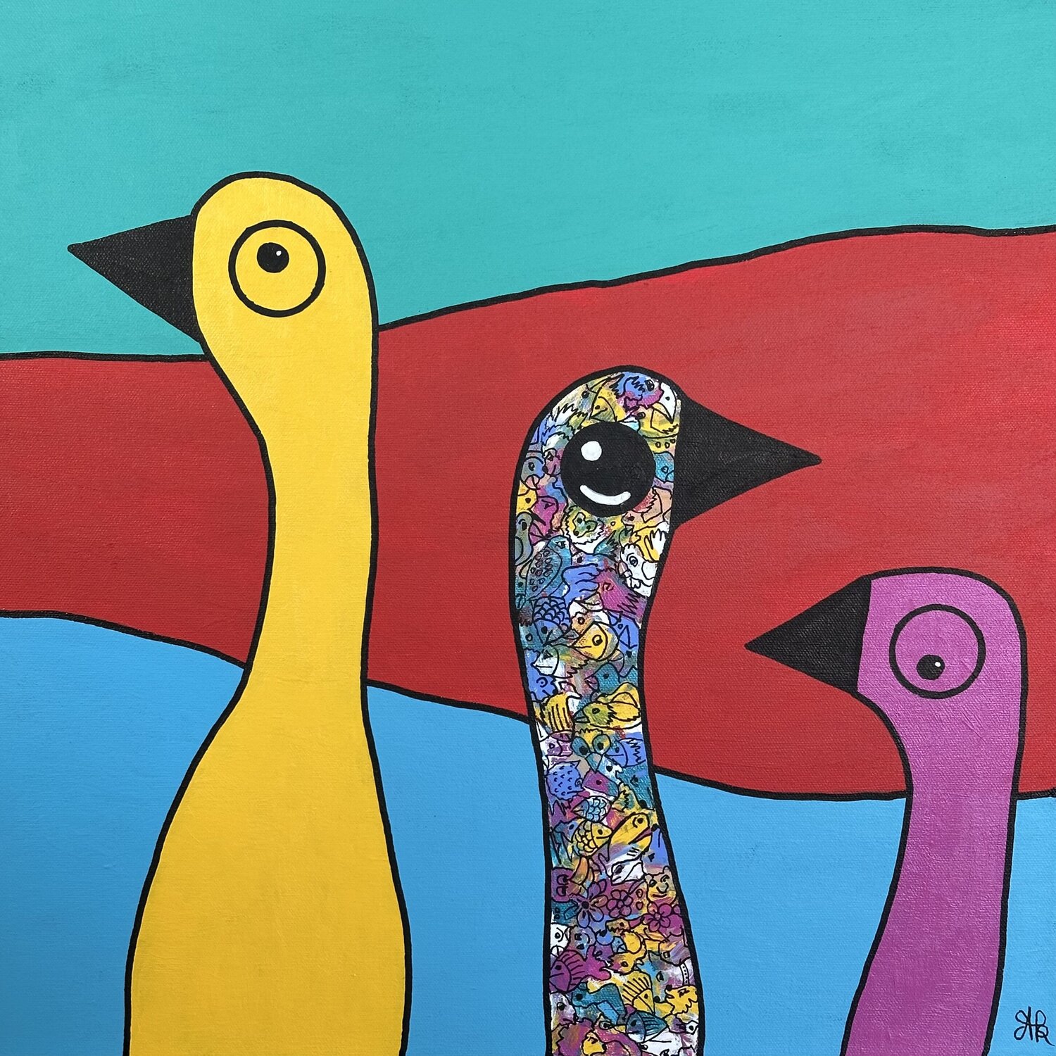 The Meet - Act 1 Amogh Katyayan Original painting for sale