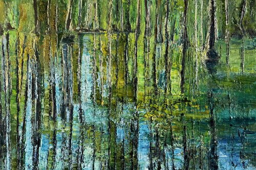 Cypress Gardens Reflection 2 by Maria-Victoria Checa, Painting for Sale on Select