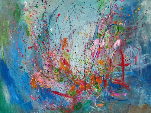 Roller Coaster by Maria-Victoria Checa, Painting for Sale on Select