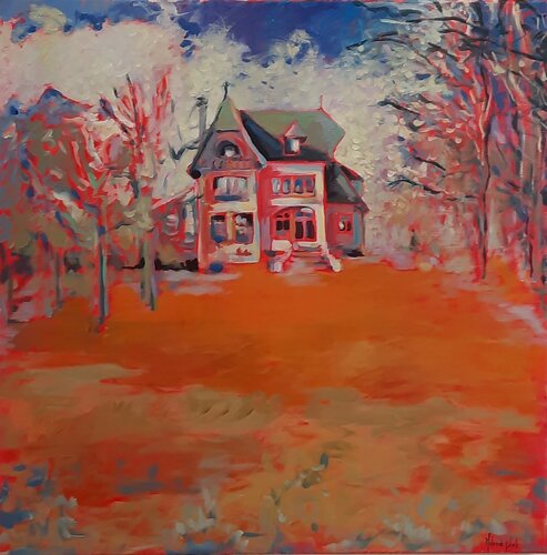 Hiver by Anne-Marie Molénat-Ponté, Painting for Sale on Select