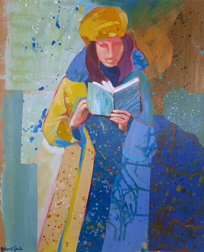 De l'autre côté by Anne-Marie Molénat-Ponté, Painting for Sale on Select