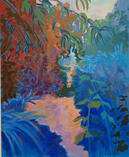 C'est un trou de verdure... by Anne-Marie Molénat-Ponté, Painting for Sale on Select