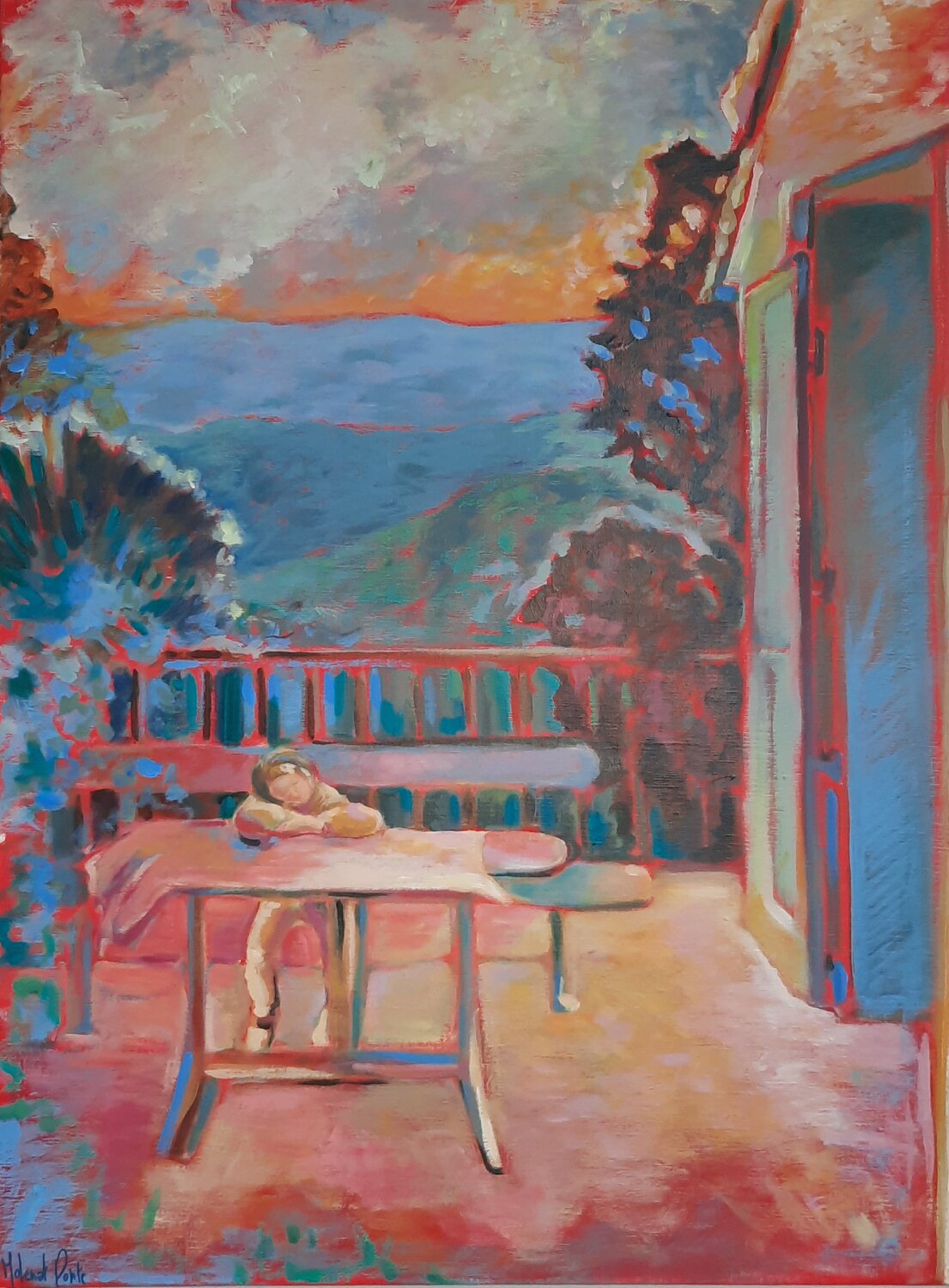 Nostalgie Anne-Marie Molénat-Ponté Original painting for sale