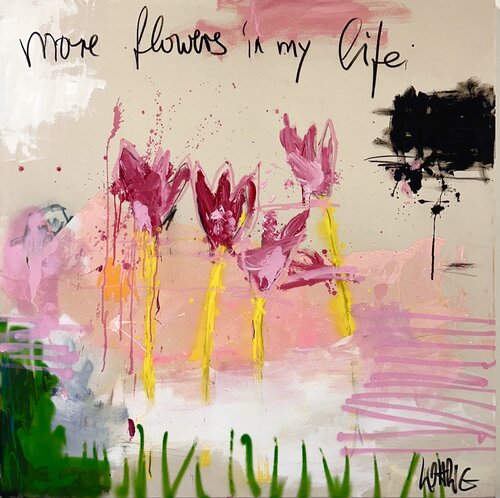 More Flowers in my Life by Christiane Lohrig, Painting for Sale on Select