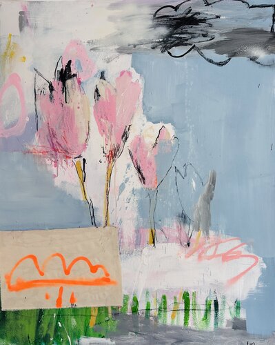 Rosebud by Christiane Lohrig, Painting for Sale on Select