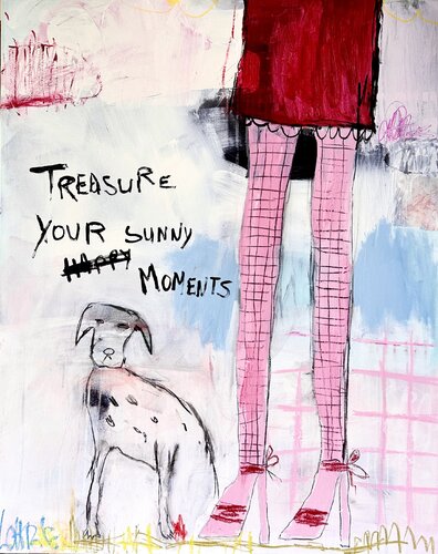 treasure your sunny moments von Christiane Lohrig, Malerei kaufen auf Select