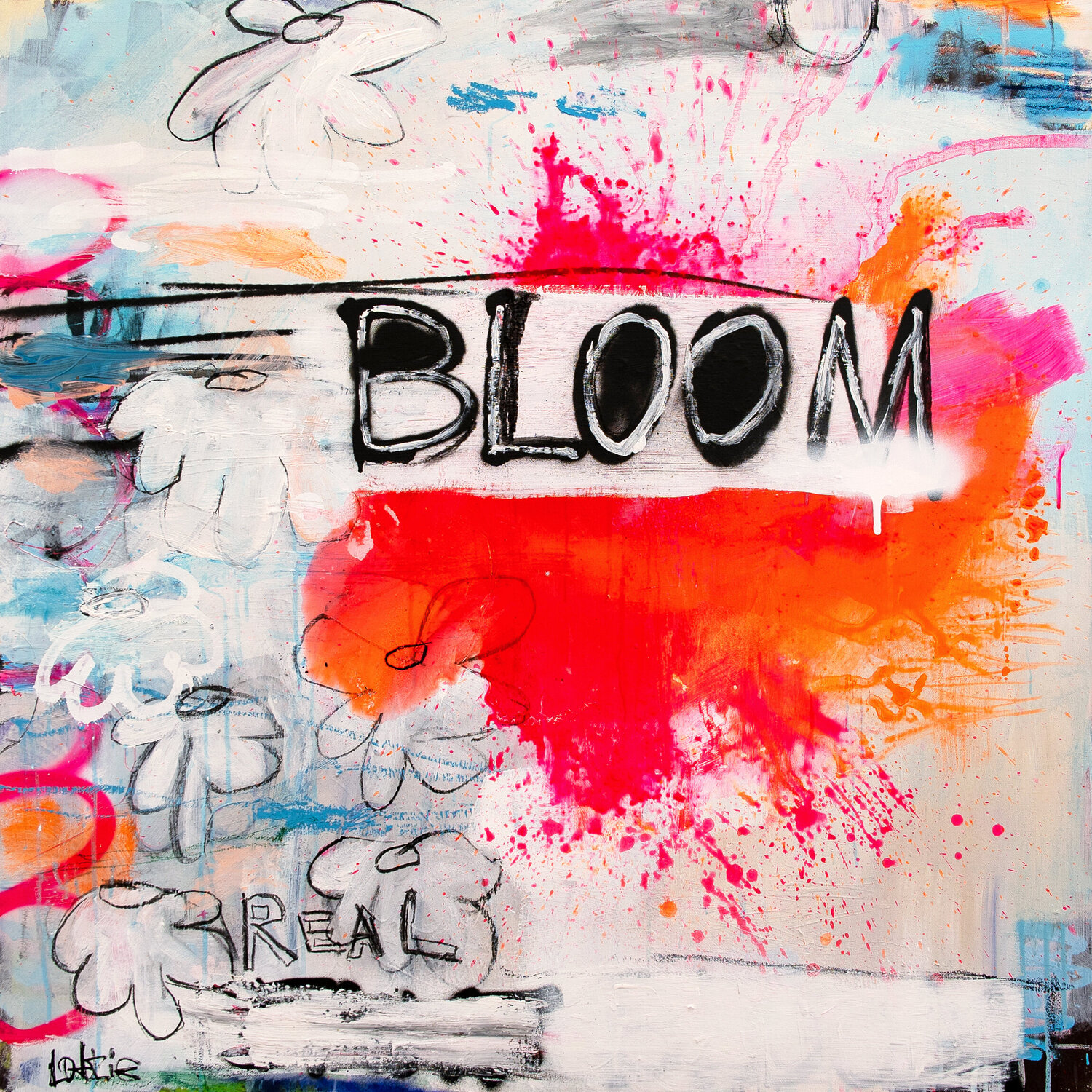 where the wild blooms live Christiane Lohrig Original painting for sale