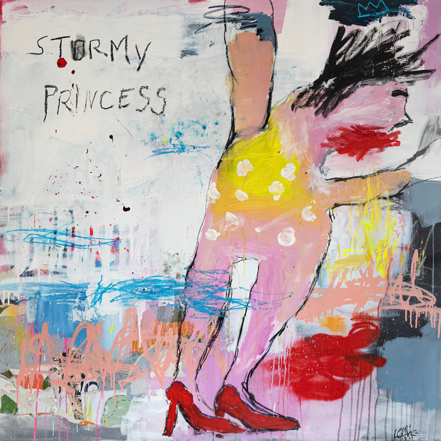 stormy princess Christiane Lohrig Original painting for sale