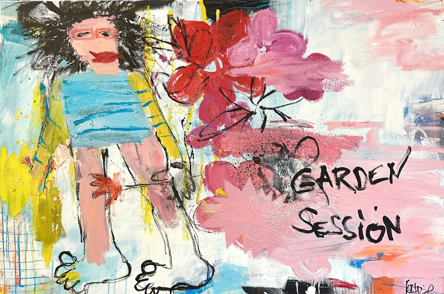 garden session Christiane Lohrig Original painting for sale