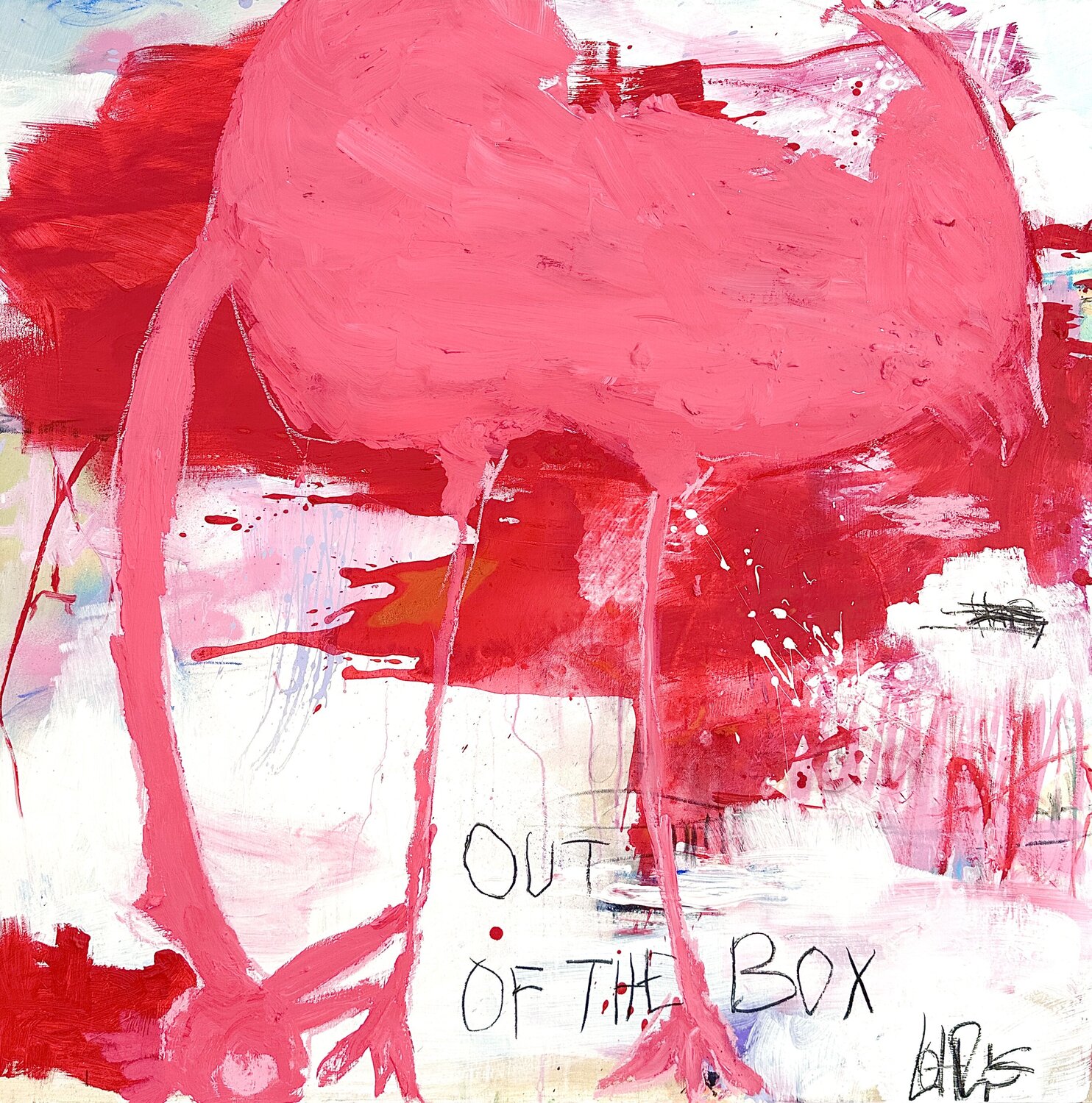 OUT OF THE BOX Christiane Lohrig Original painting for sale