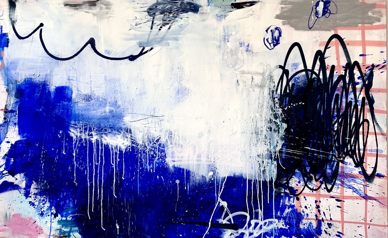 BLUE Christiane Lohrig Original painting for sale