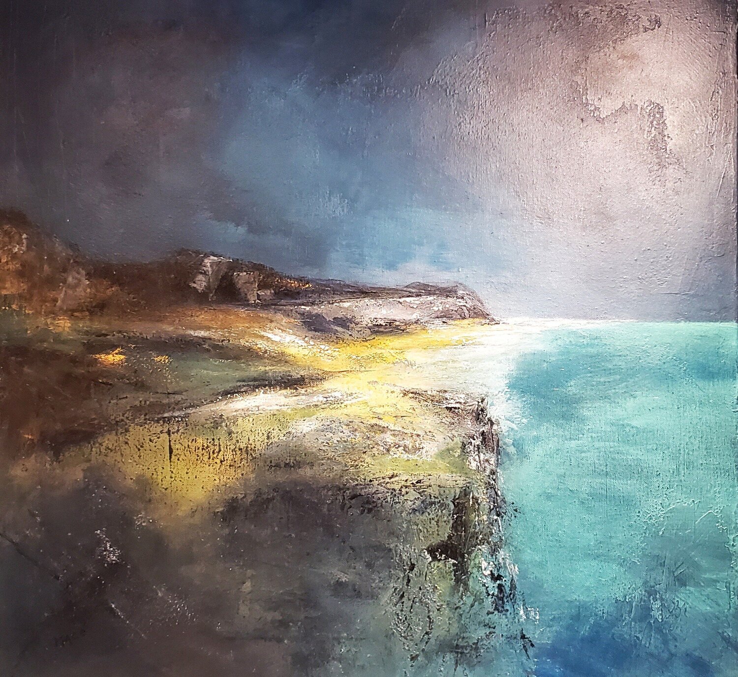 Côte sauvage Pascal Macé Original painting for sale
