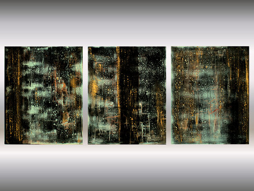 Urban Fragments (Triptychon) by Edelgard Schroer, Painting for Sale on Select