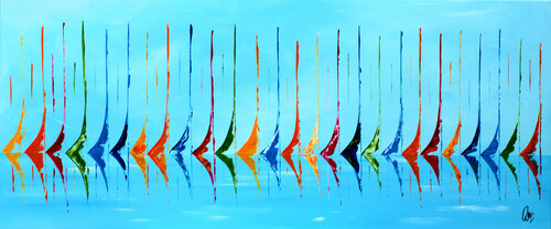 Sailing Symphony by Edelgard Schroer, Painting for Sale on Select