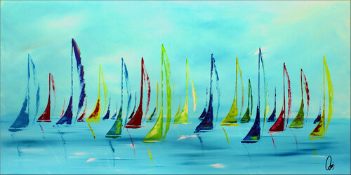 Quiet Regatta by Edelgard Schroer, Painting for Sale on Select