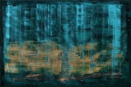 Goldzone by Edelgard Schroer, Painting for Sale on Select