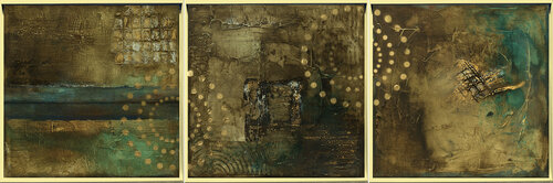 Silent Passage - Triptychon by Edelgard Schroer, Painting for Sale on Select