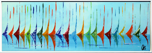 Colored Summer by Edelgard Schroer, Painting for Sale on Select