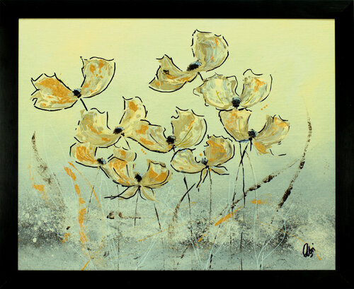 Golden Poppies von Edelgard Schroer, Malerei kaufen auf Select