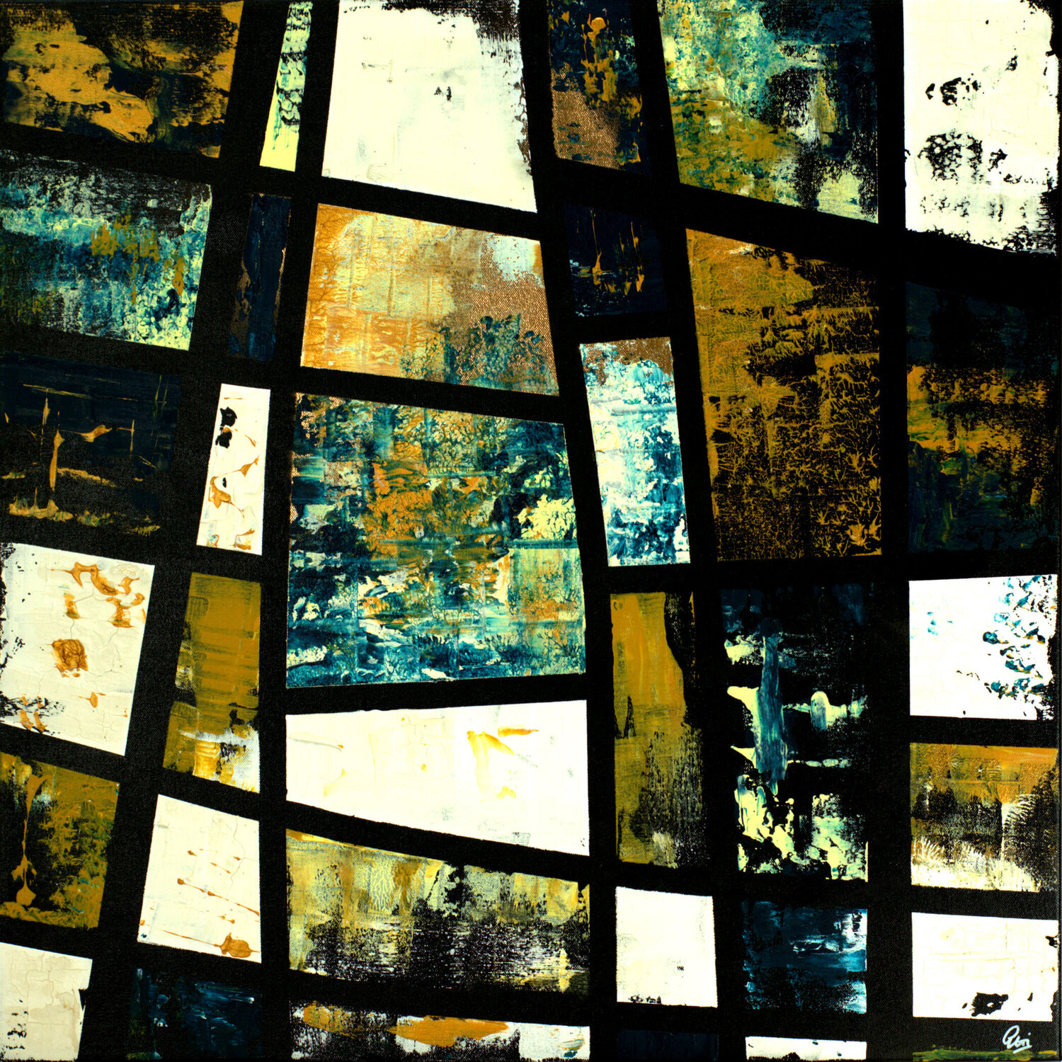 Veiled Alignment Edelgard Schroer Original painting for sale
