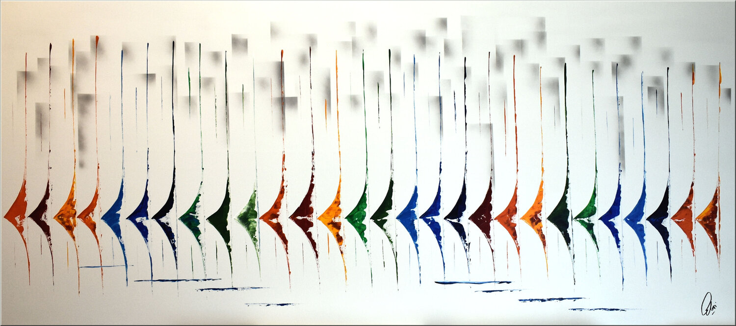 Silent Race Edelgard Schroer Original painting for sale