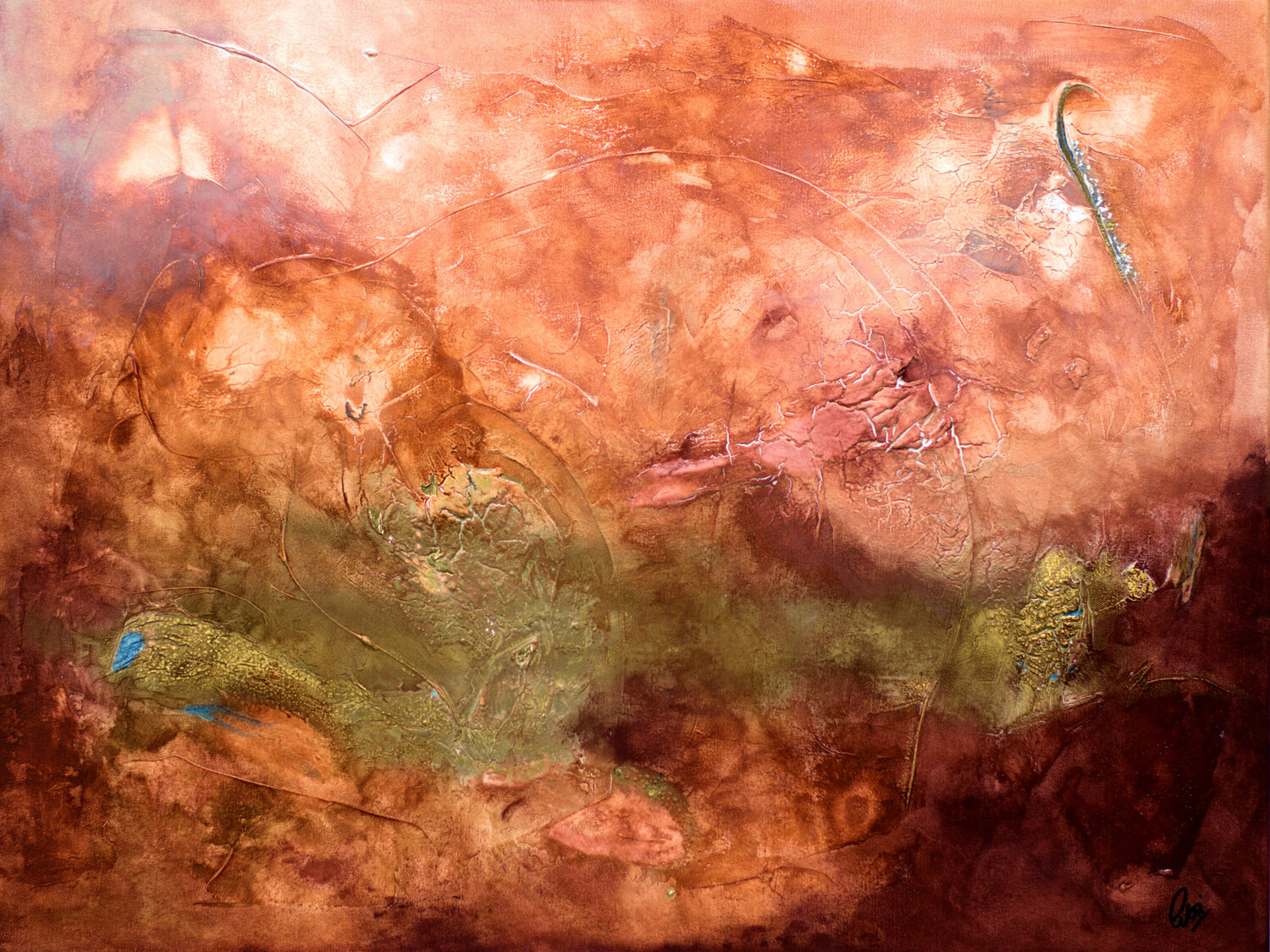 Birth of an Angel Edelgard Schroer Original painting for sale