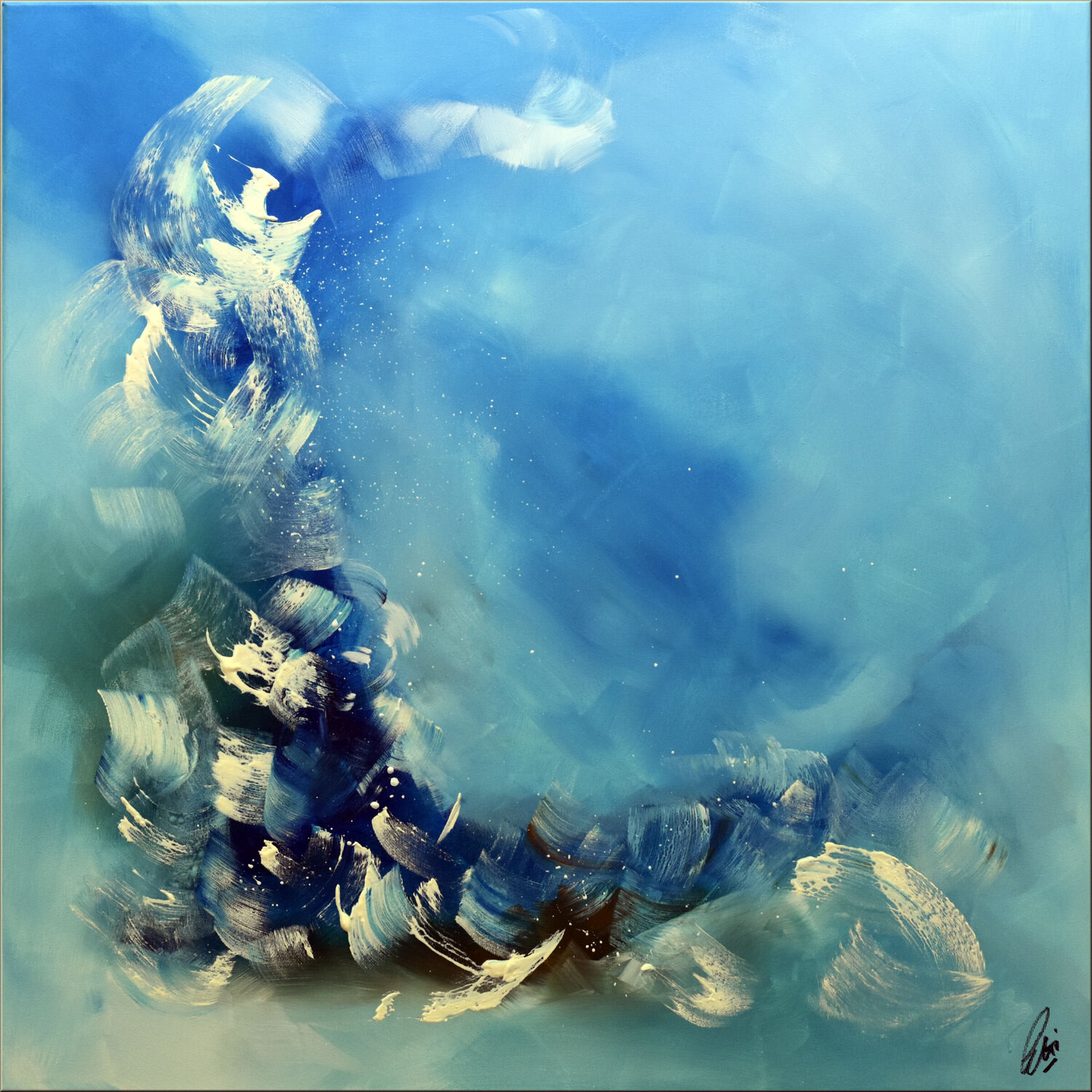 Dancing Clouds Edelgard Schroer Original painting for sale