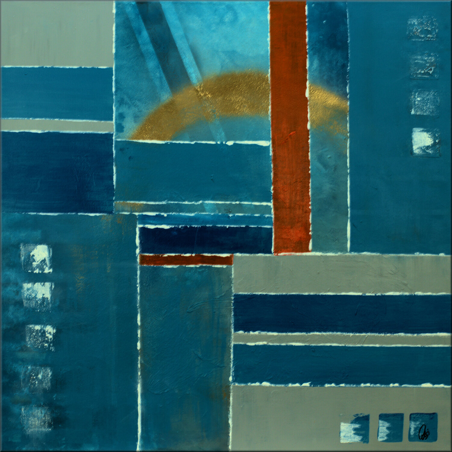 Emerging Horizon Edelgard Schroer Original painting for sale