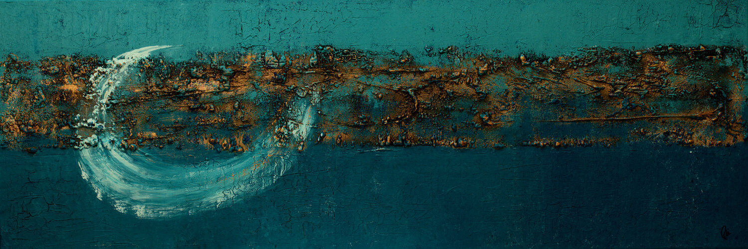 Copper Tide Edelgard Schroer Original painting for sale