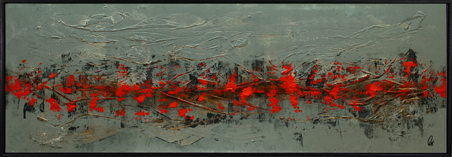Orange Current Edelgard Schroer Original painting for sale