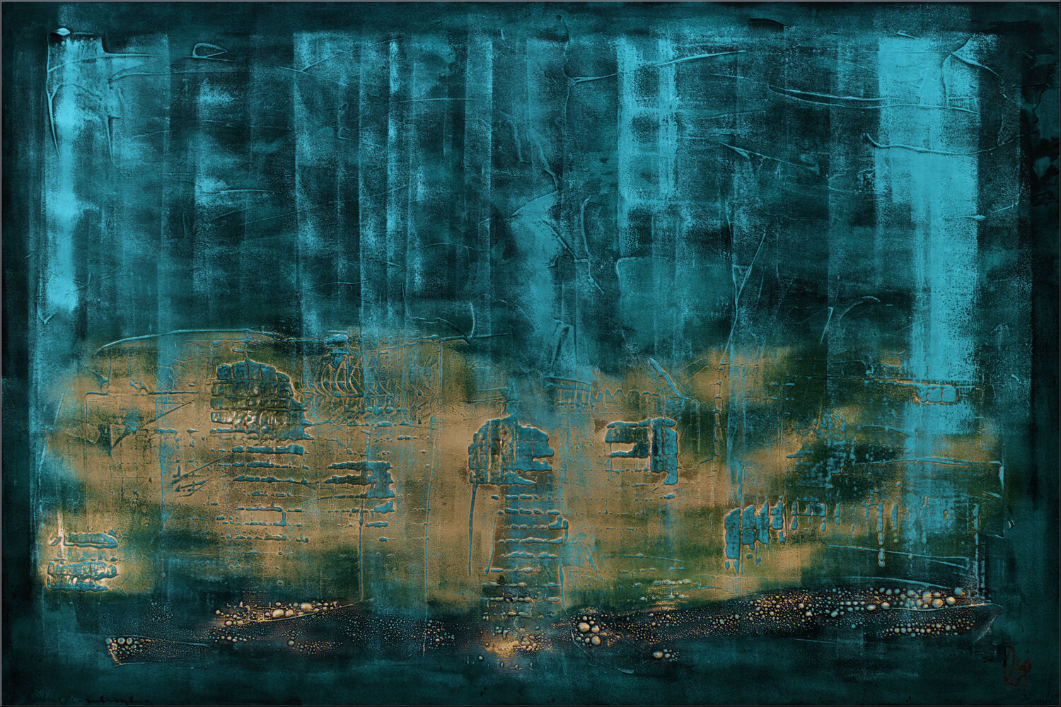 Goldzone Edelgard Schroer Original painting for sale