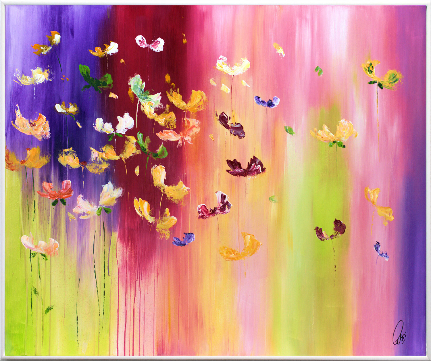 Colourful Spring Edelgard Schroer Originalgemälde zu verkaufen