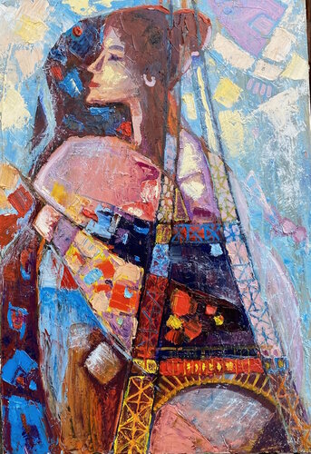 Spring in Paris by Vladislava Yakovenko, Painting for Sale on Select