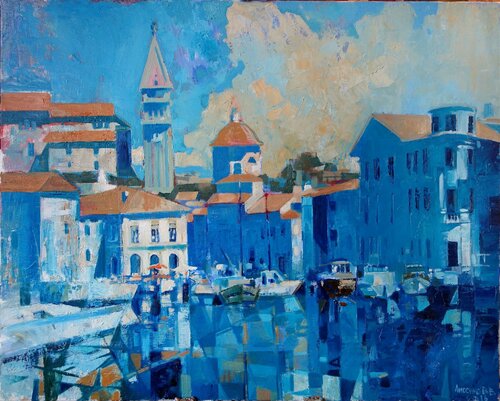 Viktor lysenko - Piran by Vladislava Yakovenko, Painting for Sale on Select