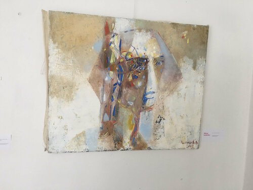 Viktor Lysenko  white by Vladislava Yakovenko, Painting for Sale on Select