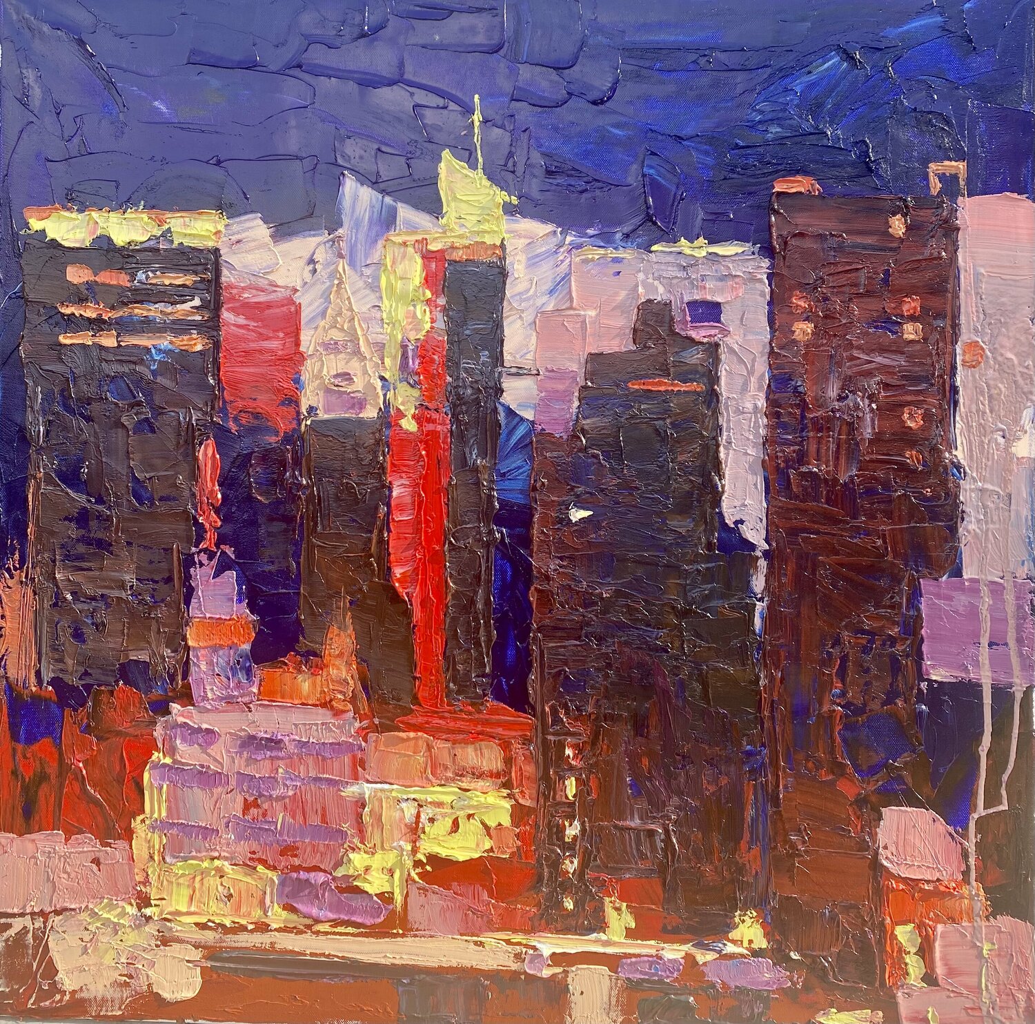 City Vladislava Yakovenko Original painting for sale