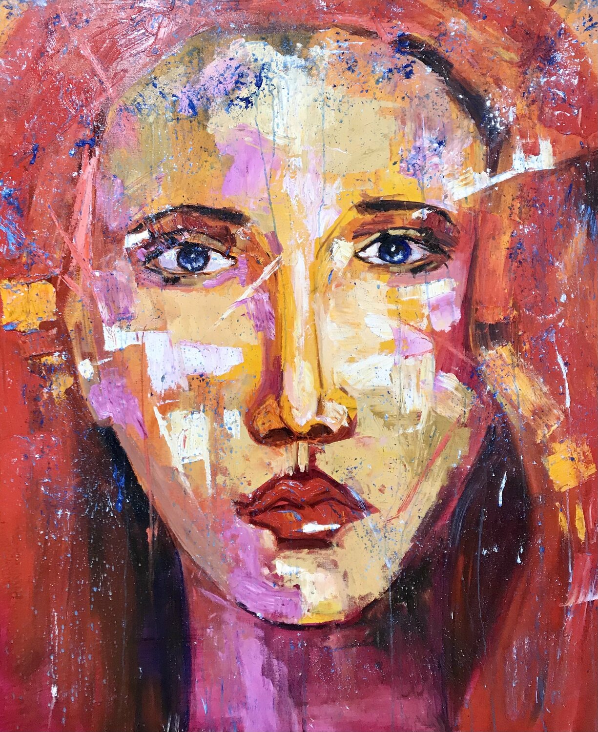 Face Vladislava Yakovenko Original painting for sale