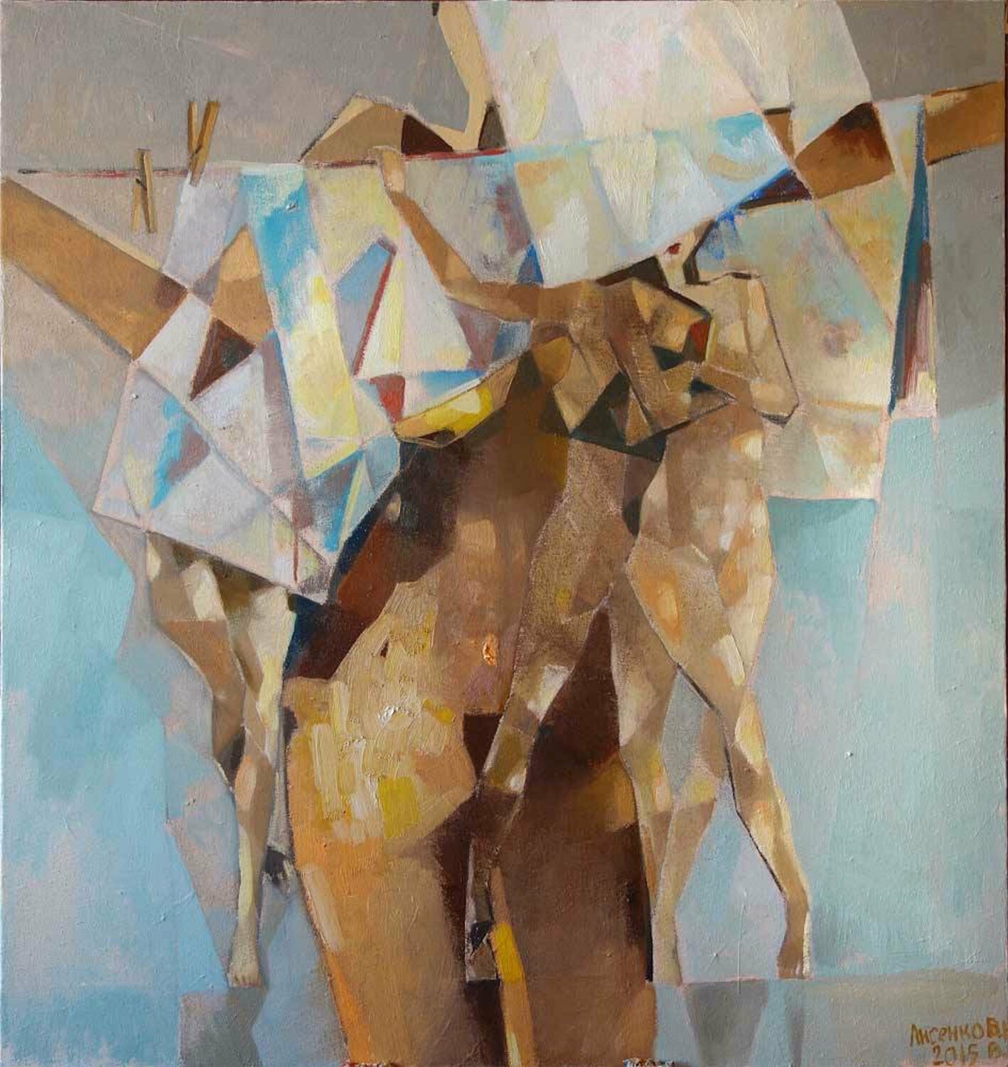 Viktor Lysenko , Washed Vladislava Yakovenko Original painting for sale