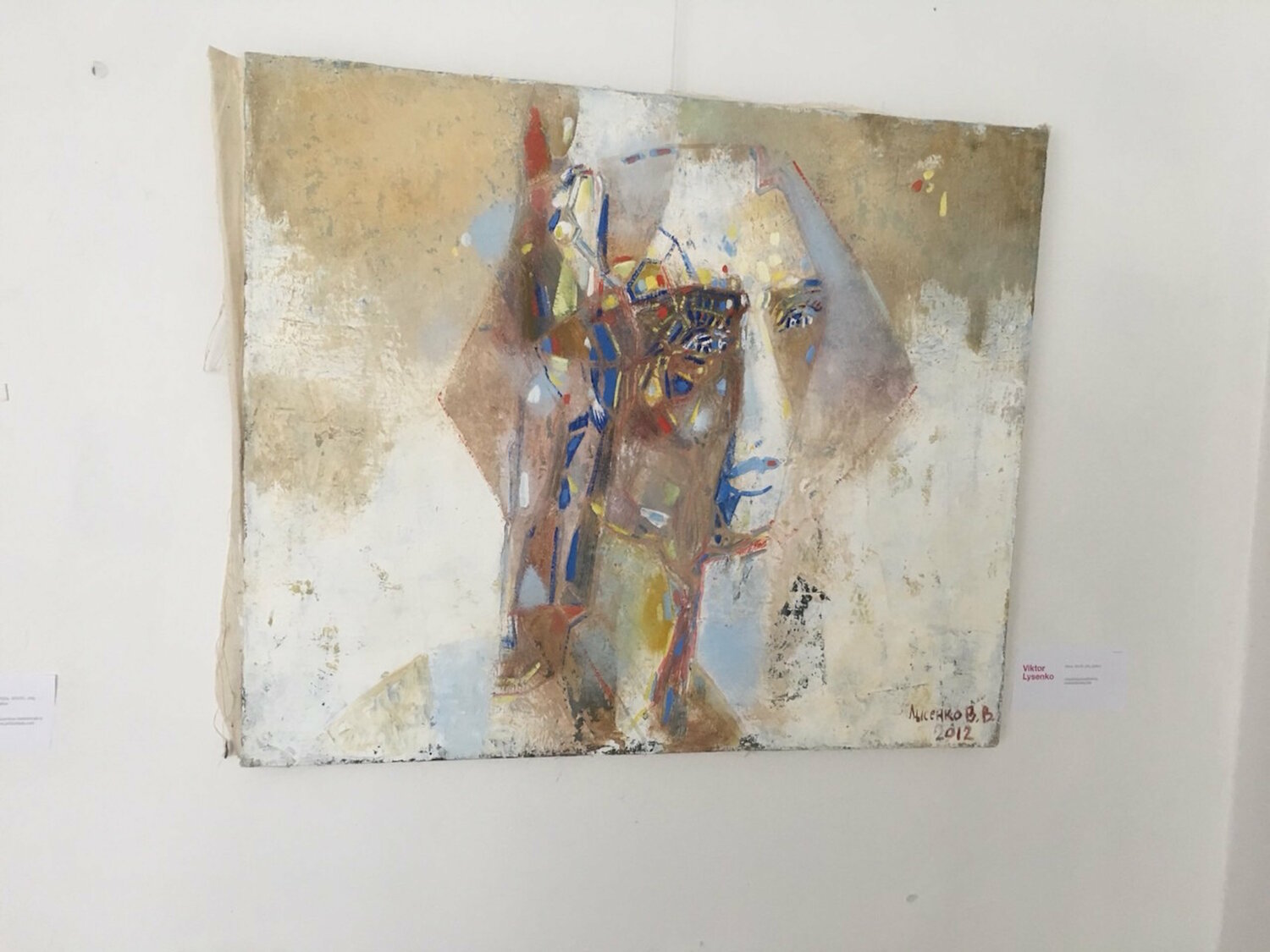 Viktor Lysenko  white Vladislava Yakovenko Original painting for sale