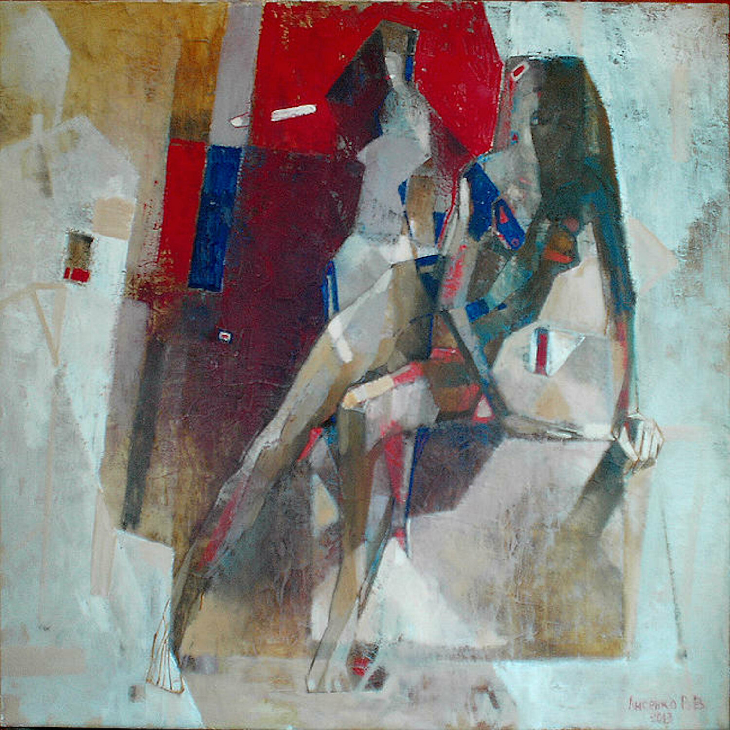 Viktor Lysenko Figure Vladislava Yakovenko Original painting for sale